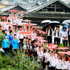 中国侗乡贵州黎平端午关秧门侗寨古老仪式祈丰收！